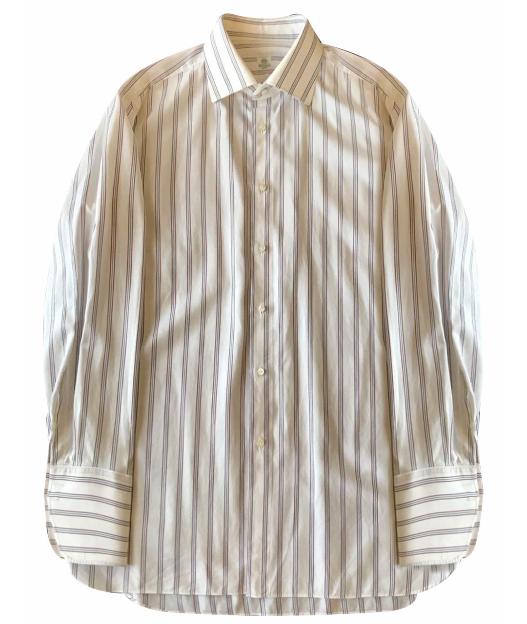 BORRELLI Белая хлопковая классическая рубашка, фото 1