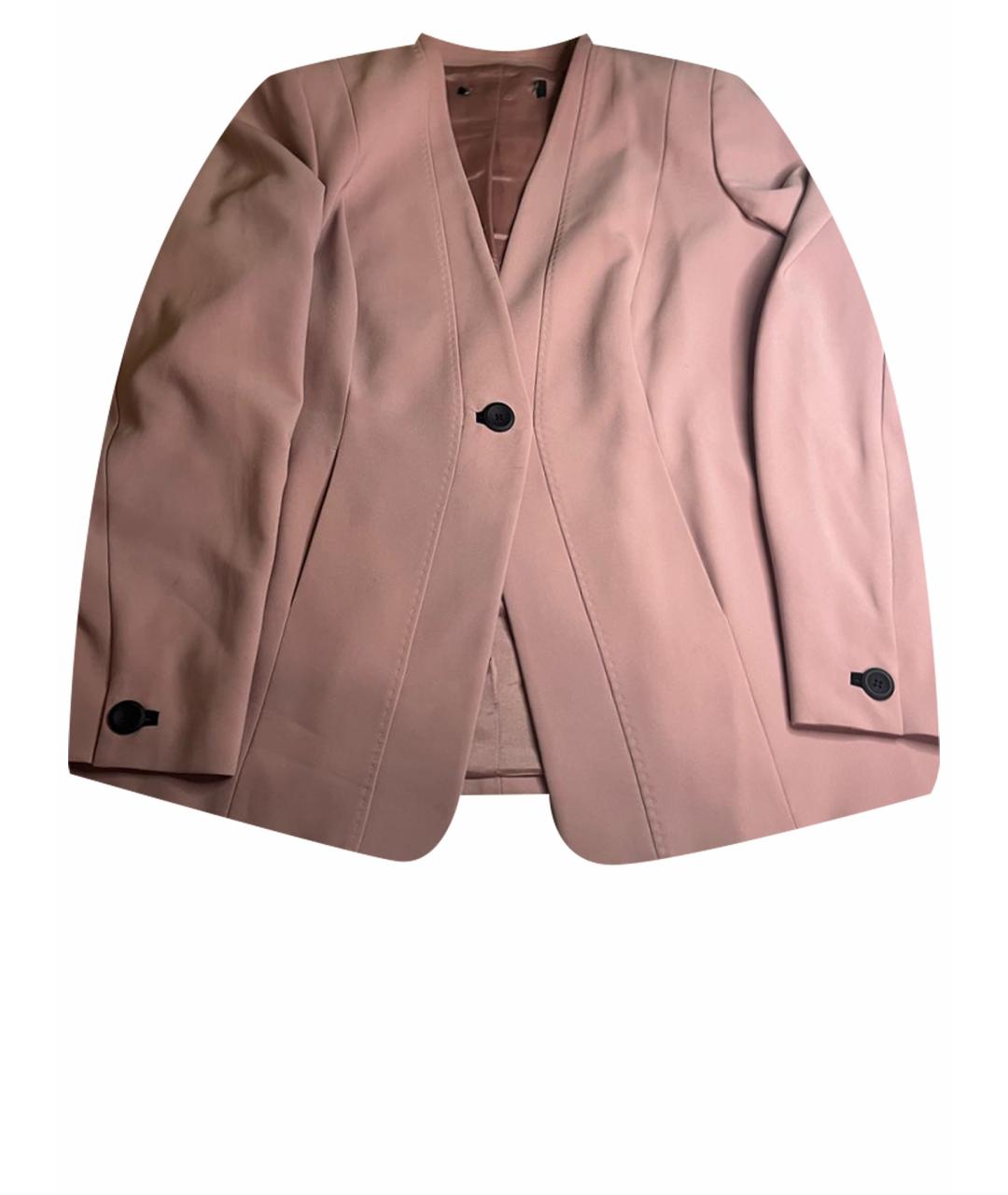 MARINA RINALDI Розовый полиэстеровый жакет/пиджак, фото 1