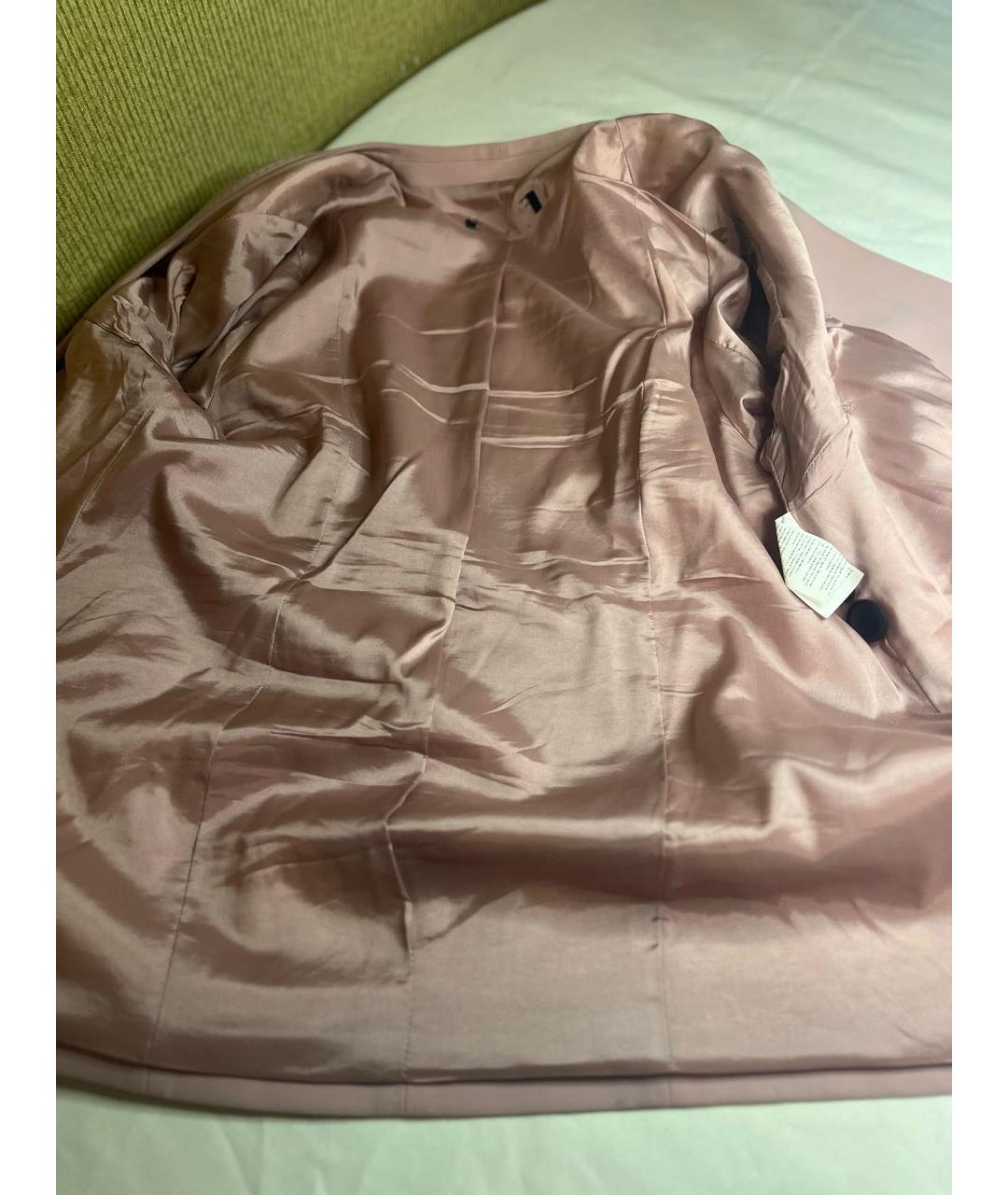 MARINA RINALDI Розовый полиэстеровый жакет/пиджак, фото 3