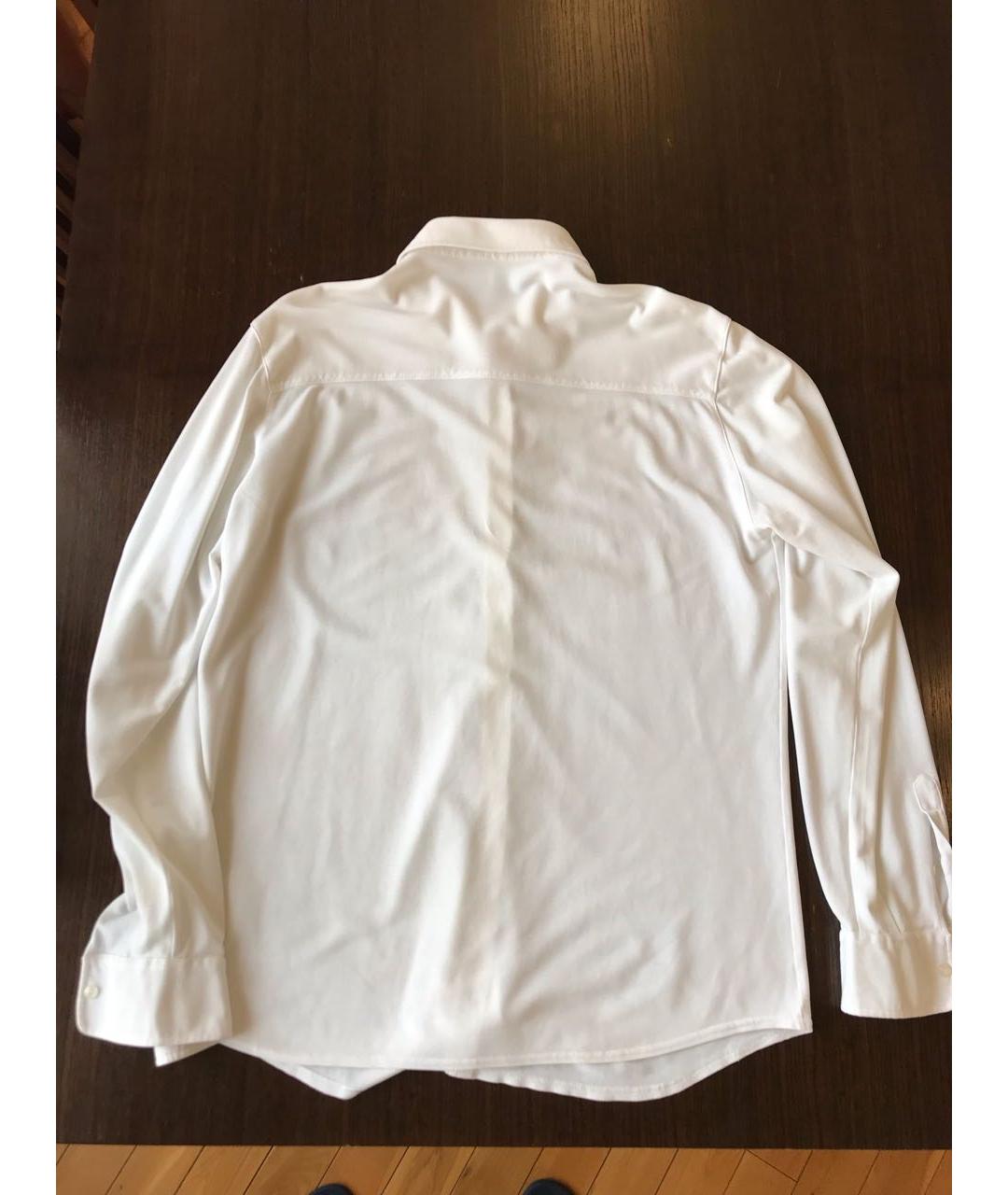 FEDELI Белая хлопковая кэжуал рубашка, фото 2