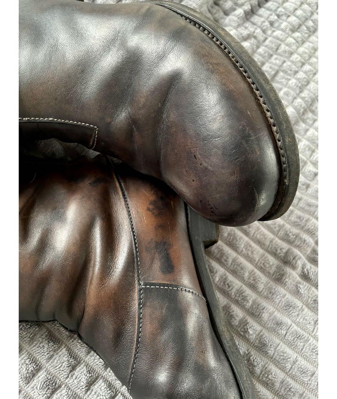 A DICIANNOVEVENTITRE Мульти кожаные высокие ботинки, фото 5