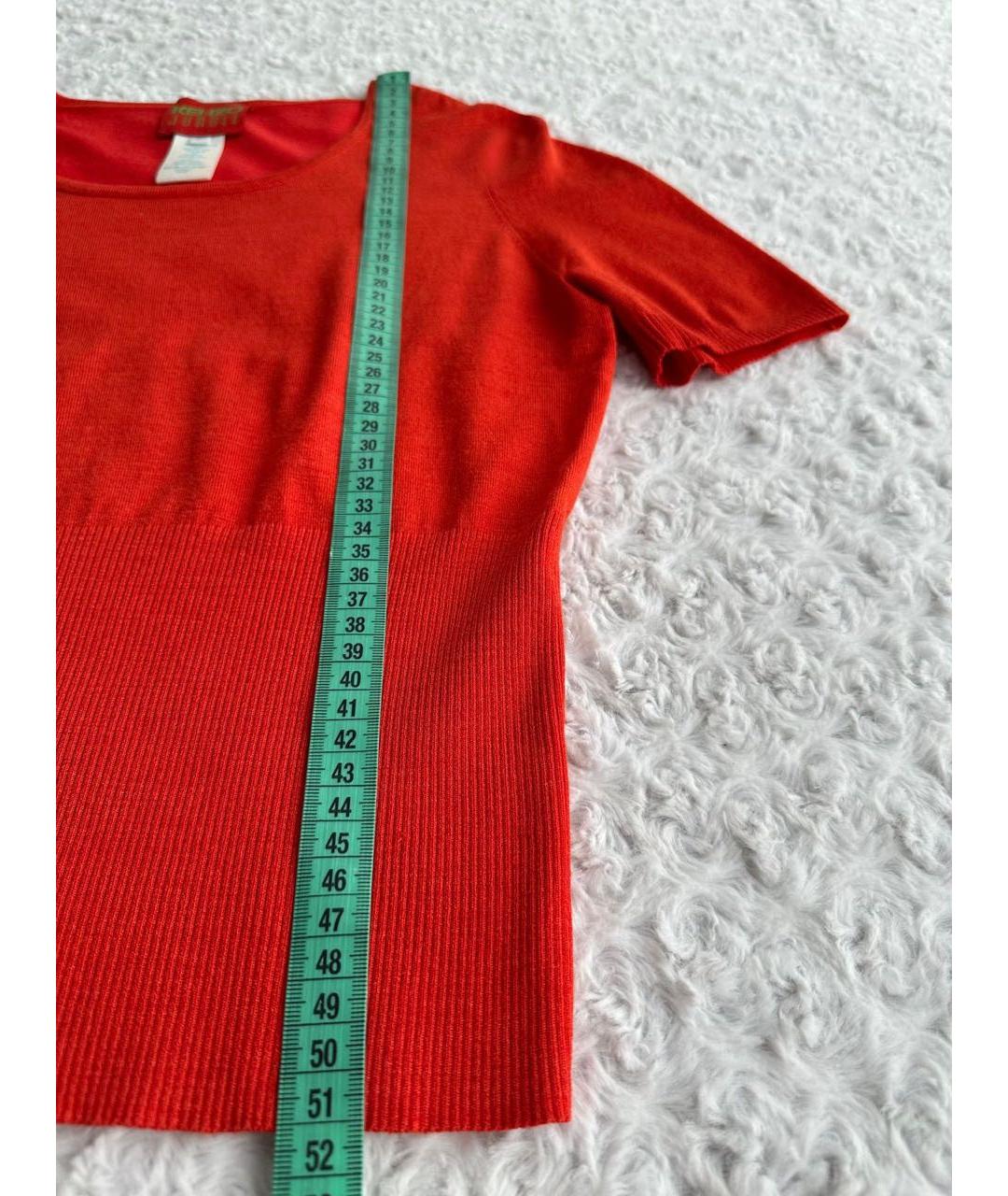 KENZO Красный шерстяной джемпер / свитер, фото 8