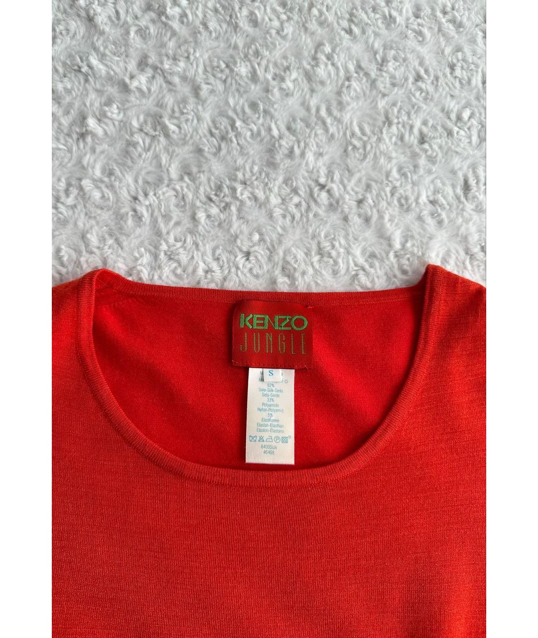KENZO Красный шерстяной джемпер / свитер, фото 6