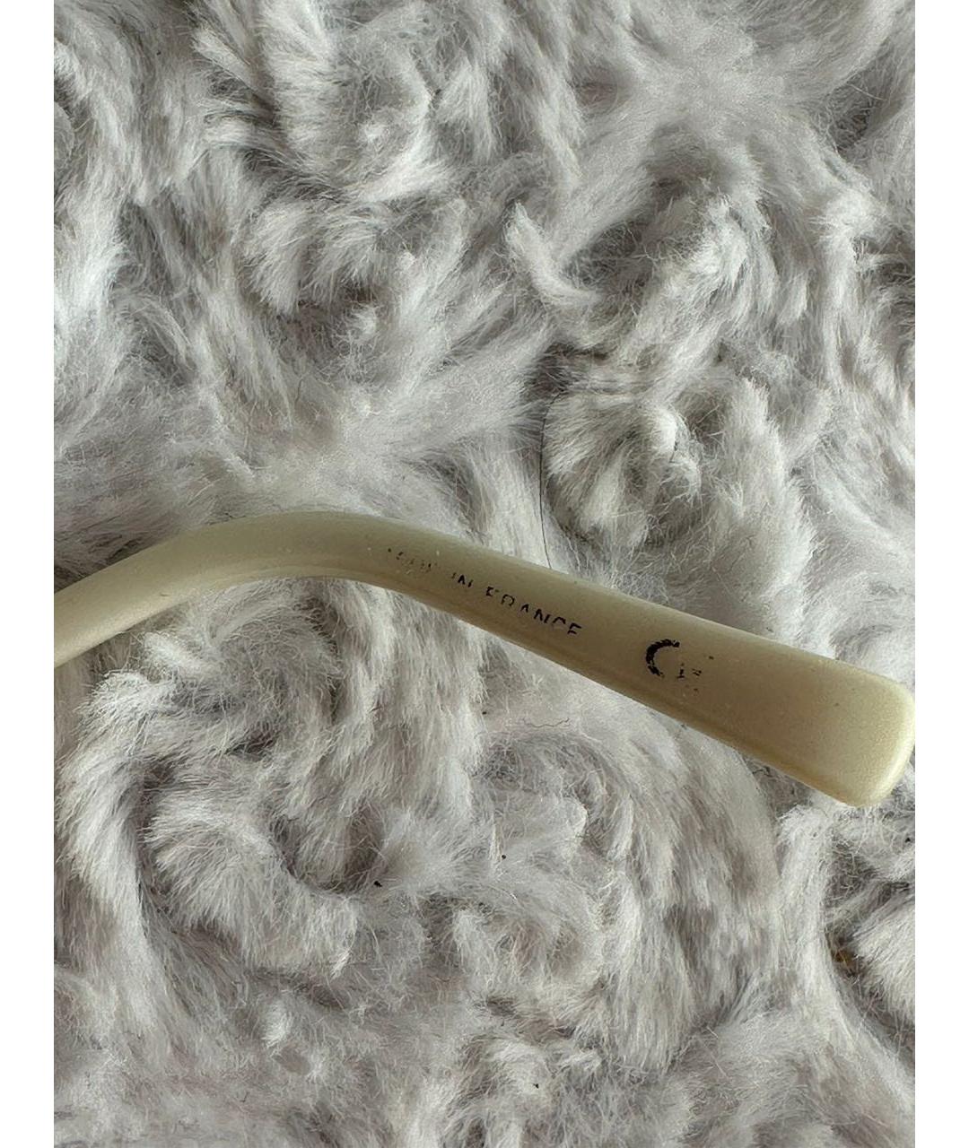 NINA RICCI Белые пластиковые солнцезащитные очки, фото 5