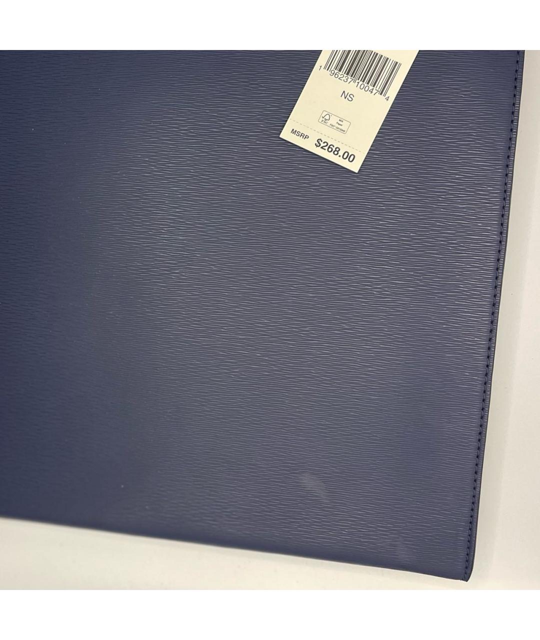 MICHAEL KORS Синяя папка для документов из искусственной кожи, фото 3