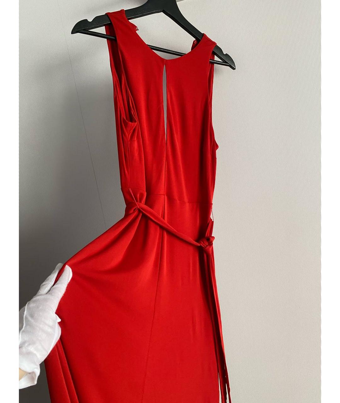 HALSTON HERITAGE Красное вечернее платье, фото 6