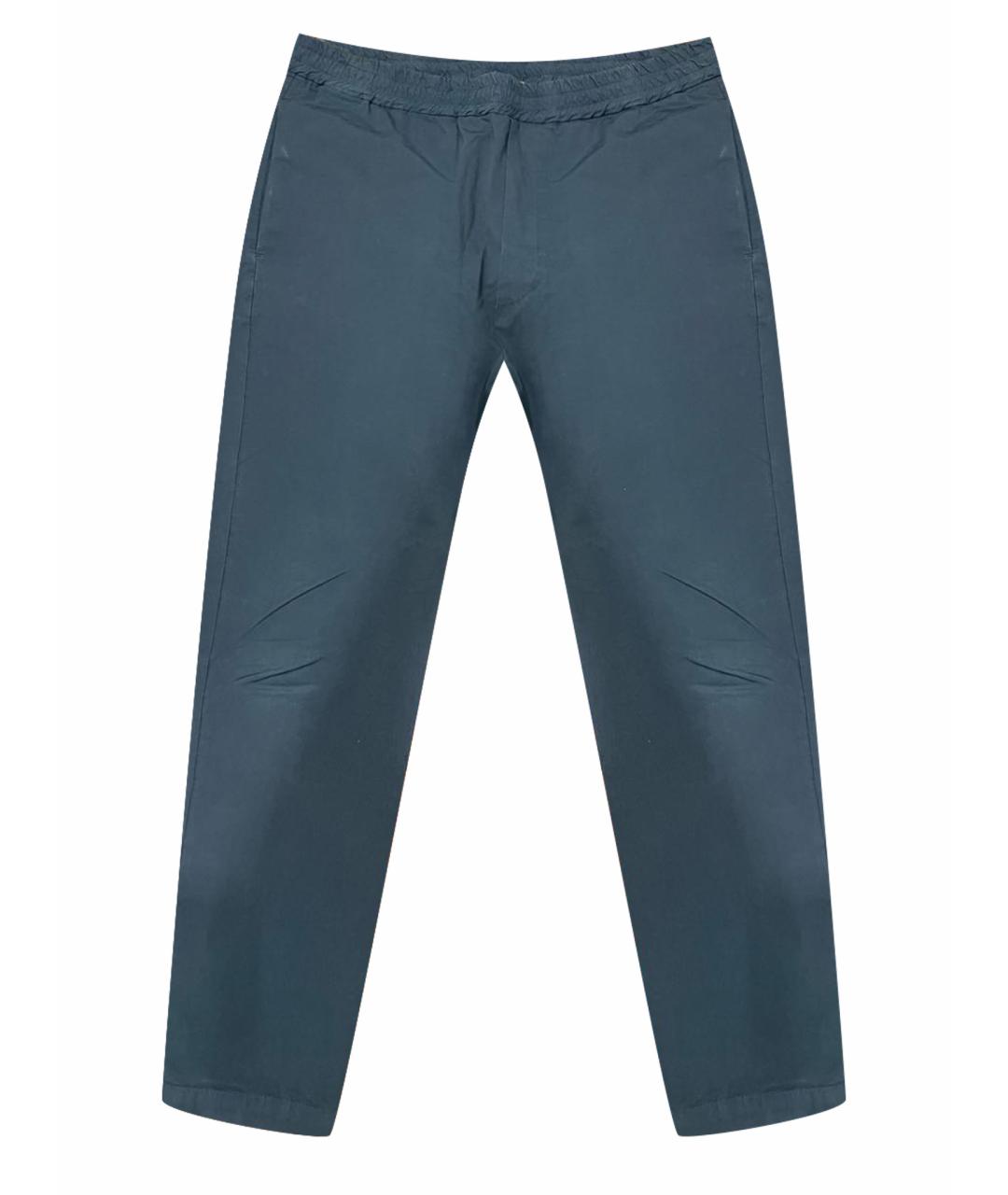 BARENA VENEZIA Темно-синие хлопковые брюки чинос, фото 1