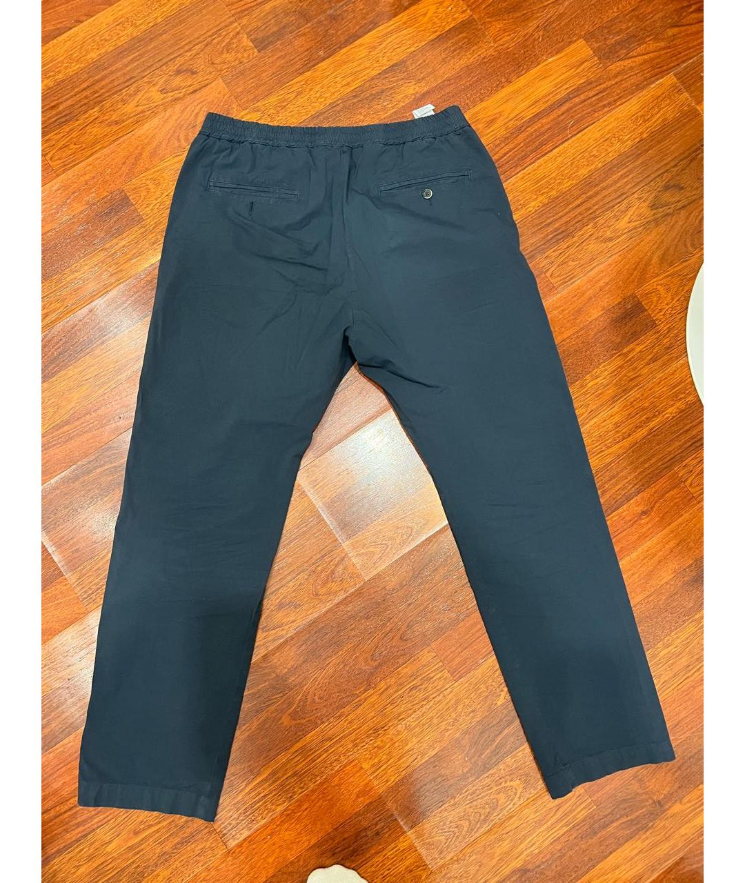 BARENA VENEZIA Темно-синие хлопковые брюки чинос, фото 2