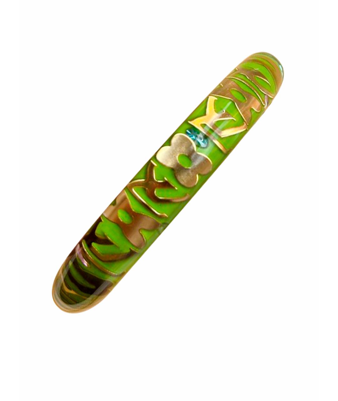 LOUIS VUITTON PRE-OWNED Зеленый пластиковый браслет, фото 1