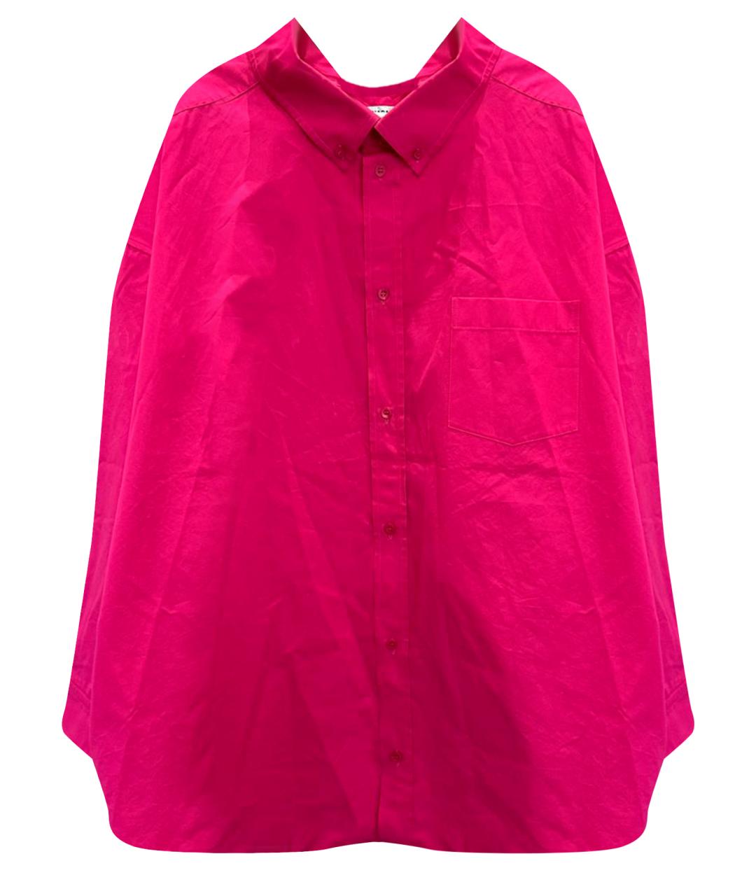BALENCIAGA Розовая хлопковая рубашка, фото 1