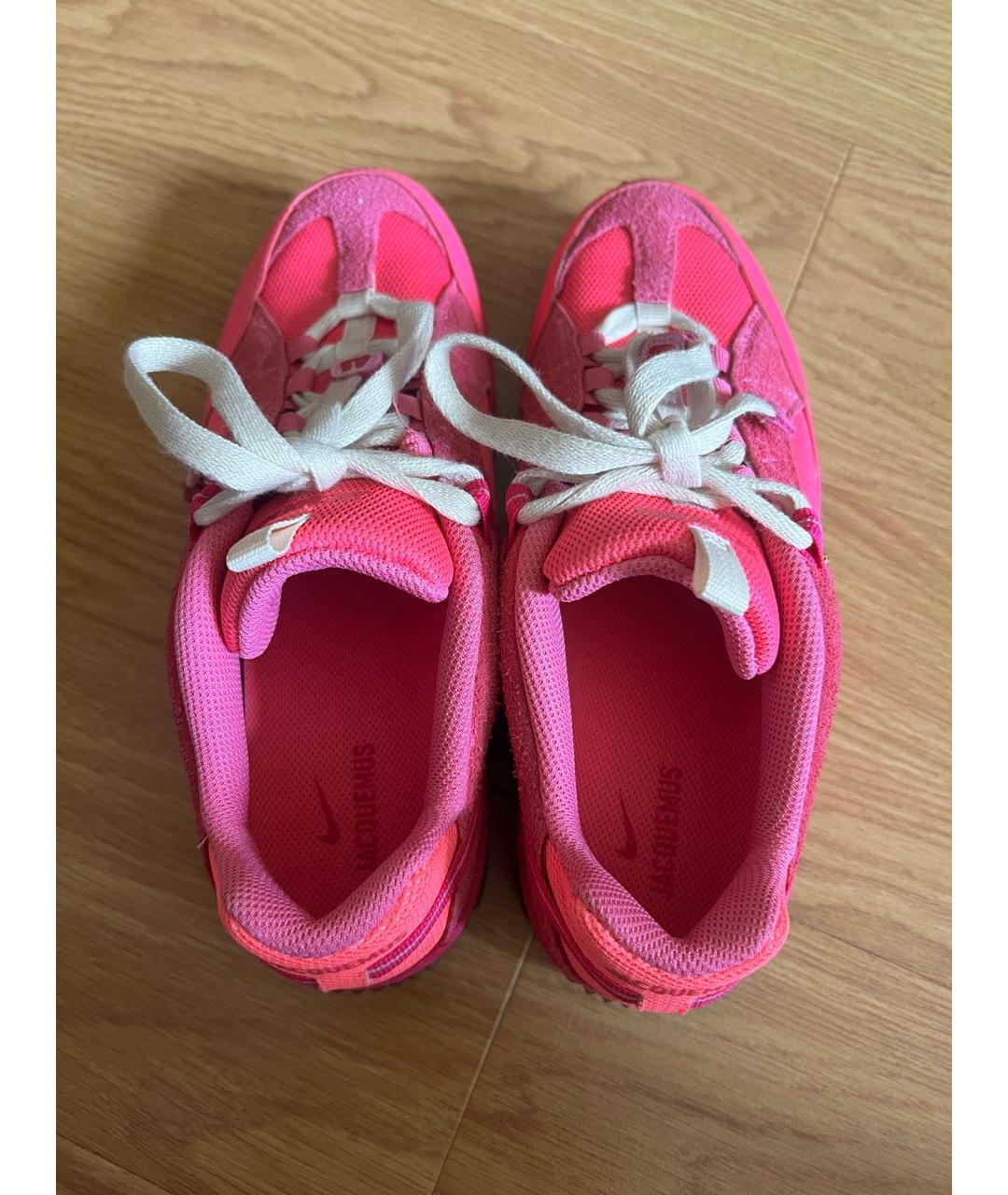 JACQUEMUS Розовые замшевые кроссовки, фото 3