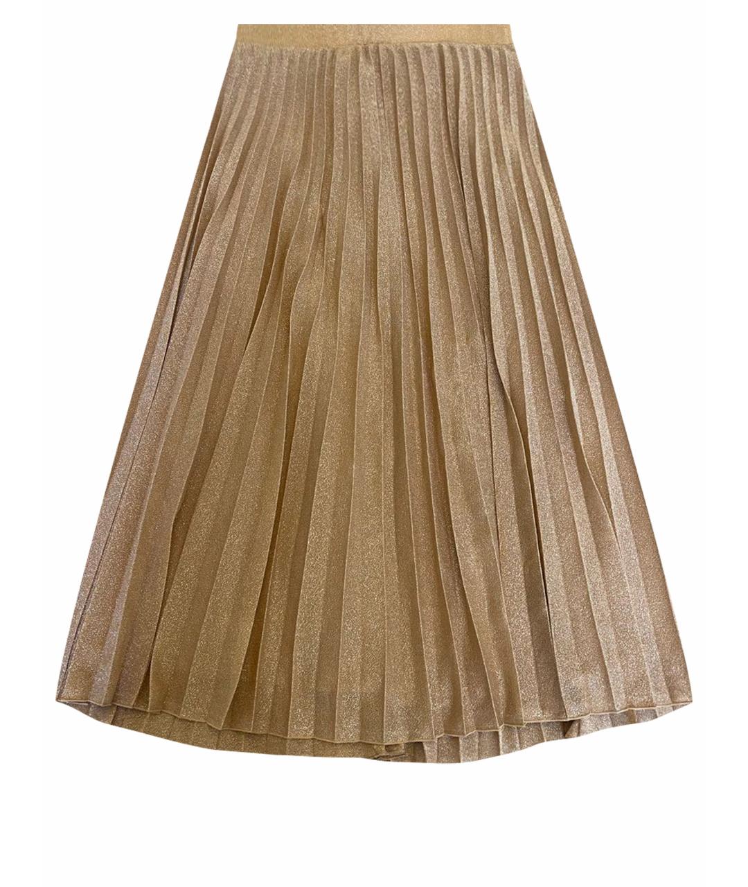 MAX&CO Бежевая полиэстеровая юбка миди, фото 1
