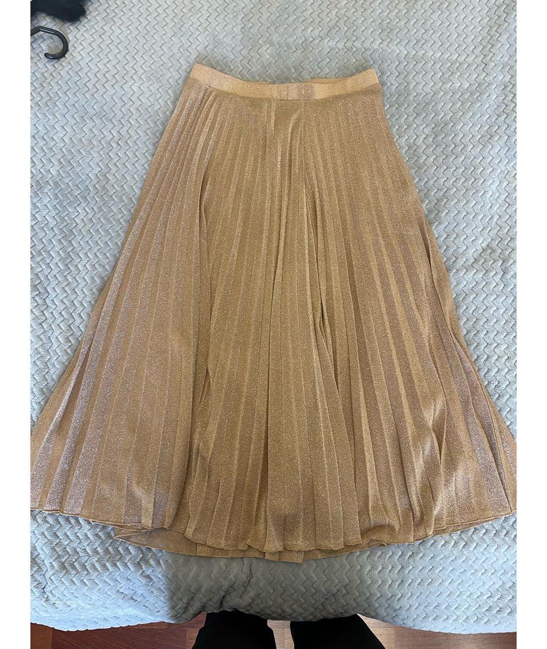 MAX&CO Бежевая полиэстеровая юбка миди, фото 2