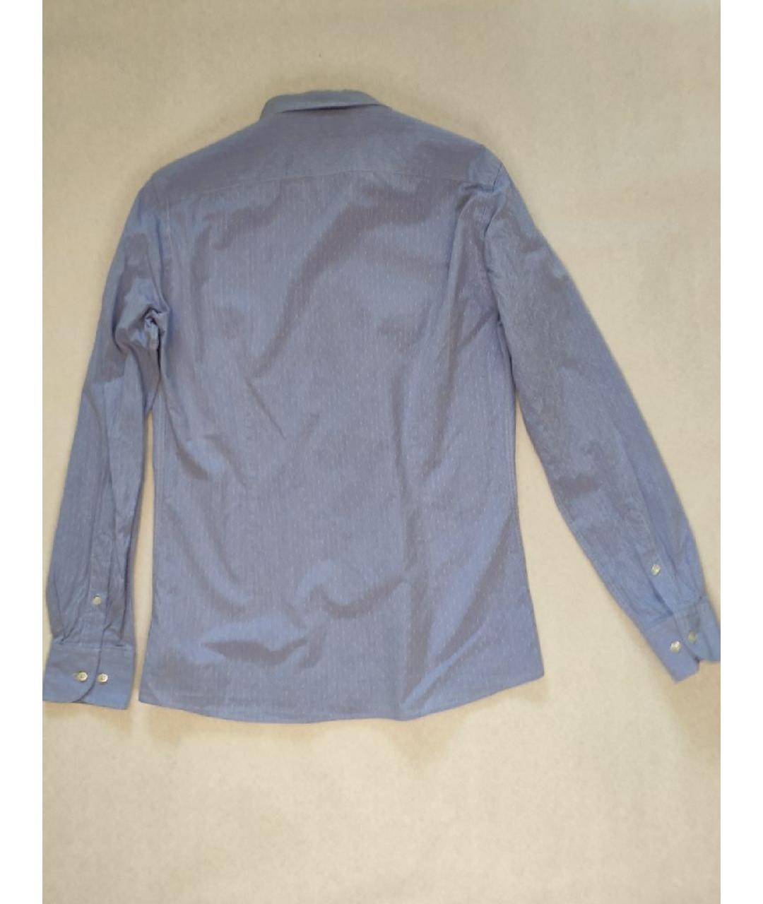 PAL ZILERI Голубая хлопковая классическая рубашка, фото 2