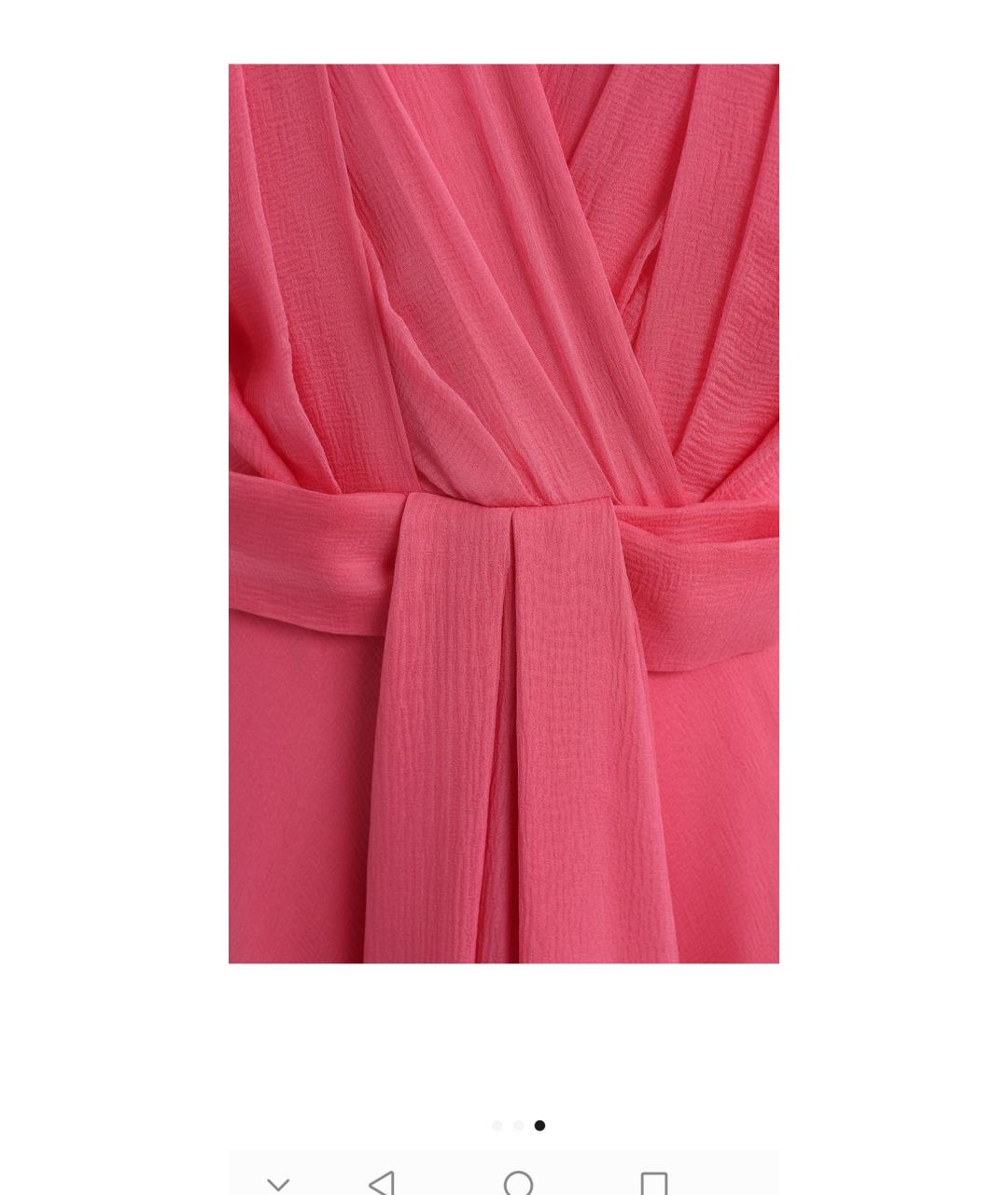 CHRISTIAN DIOR Розовое шелковое платье, фото 4
