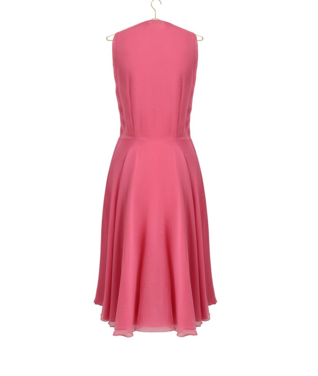 CHRISTIAN DIOR Розовое шелковое платье, фото 2