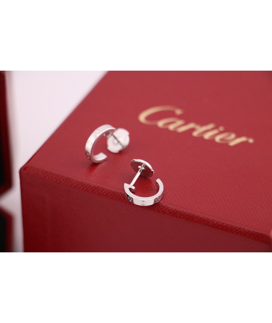 CARTIER Серебряные серьги из белого золота, фото 6