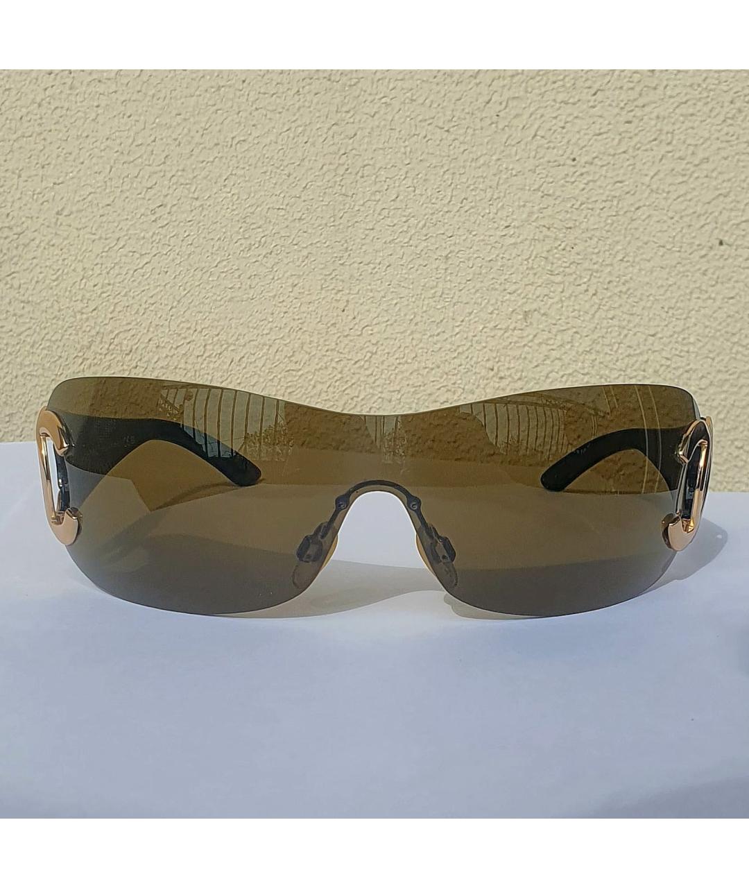 CHANEL PRE-OWNED Хаки пластиковые солнцезащитные очки, фото 9