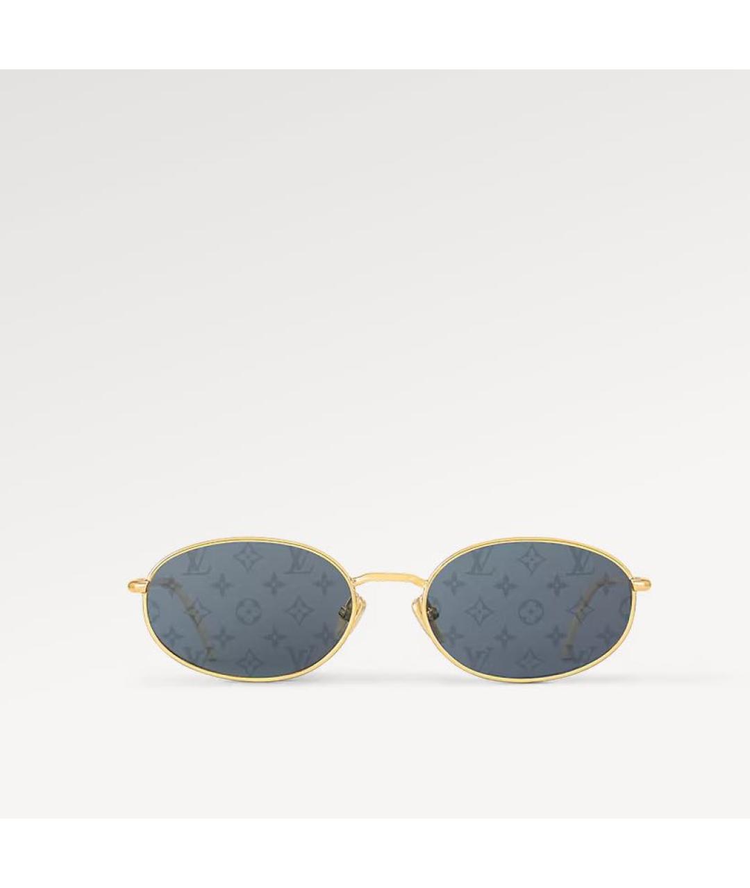 LOUIS VUITTON PRE-OWNED Золотые солнцезащитные очки, фото 1