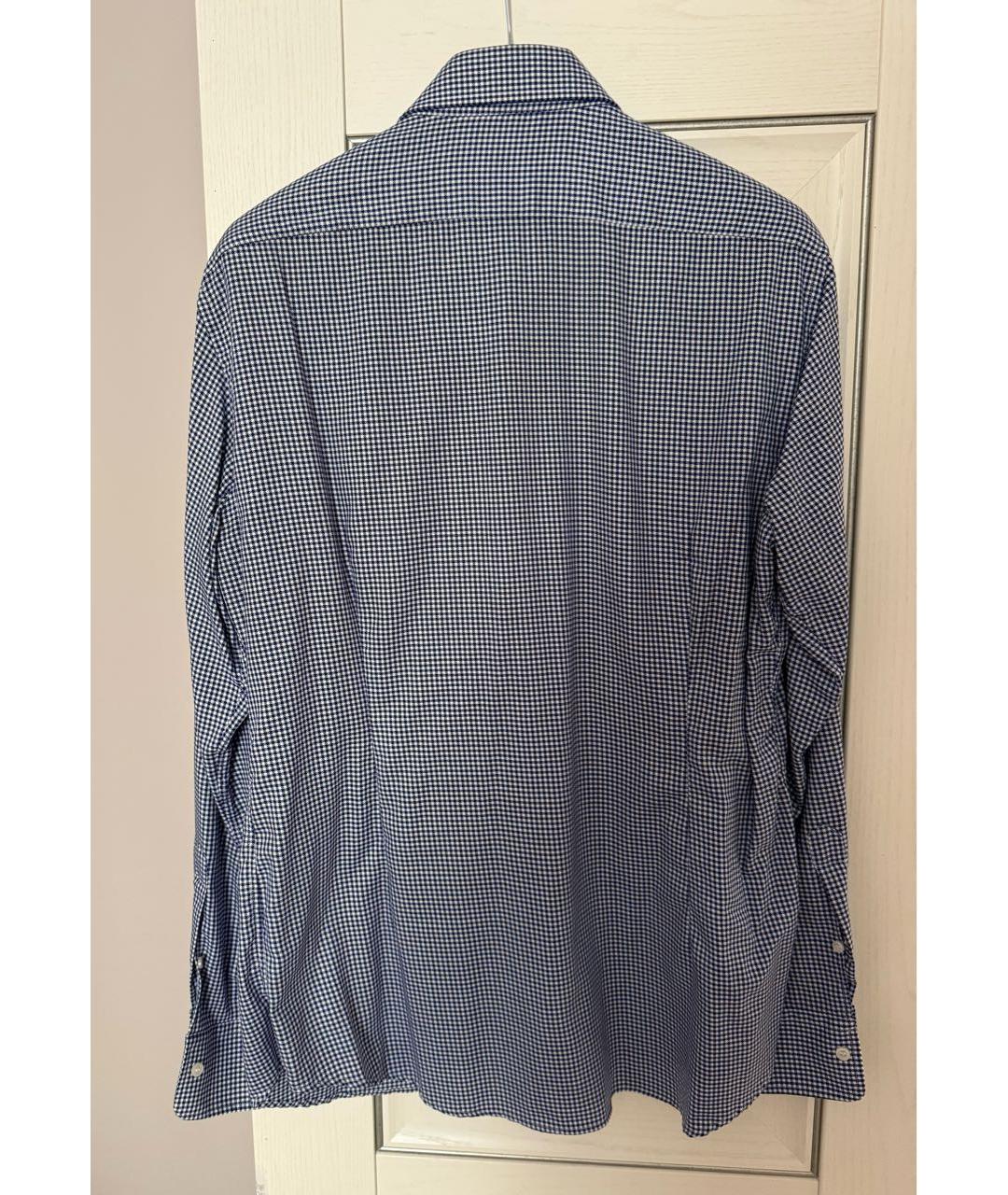 INGRAM Темно-синяя хлопковая классическая рубашка, фото 2