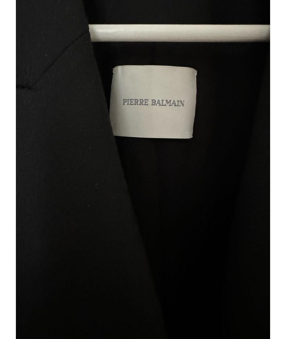 PIERRE BALMAIN Черный шерстяной жакет/пиджак, фото 3