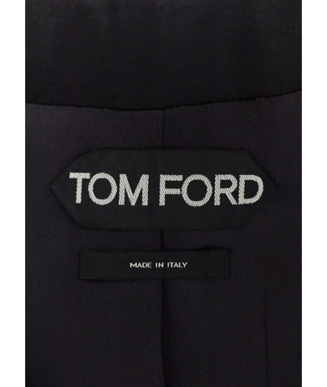 TOM FORD Антрацитовый шелковый жакет/пиджак, фото 3