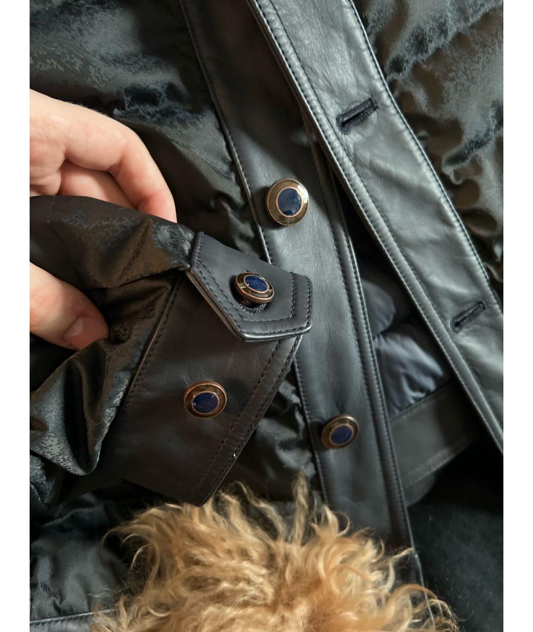 ETRO Темно-синяя полиэстеровая куртка, фото 8