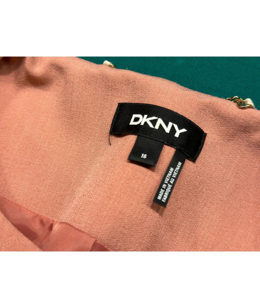 DKNY Коралловый полиэстеровый тренч/плащ, фото 4