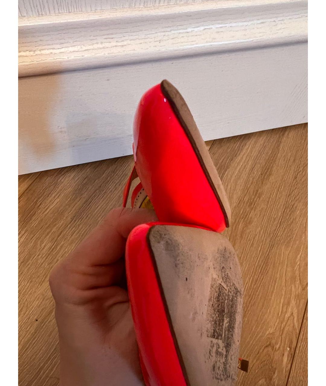 RUPERT SANDERSON Красные туфли из лакированной кожи, фото 4
