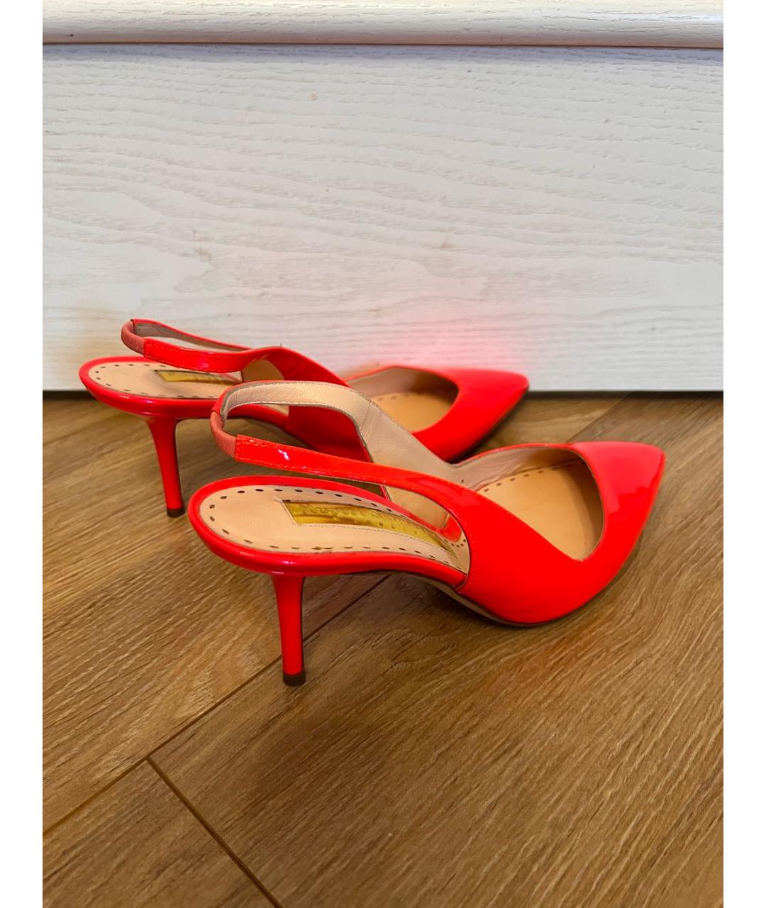 RUPERT SANDERSON Красные туфли из лакированной кожи, фото 5