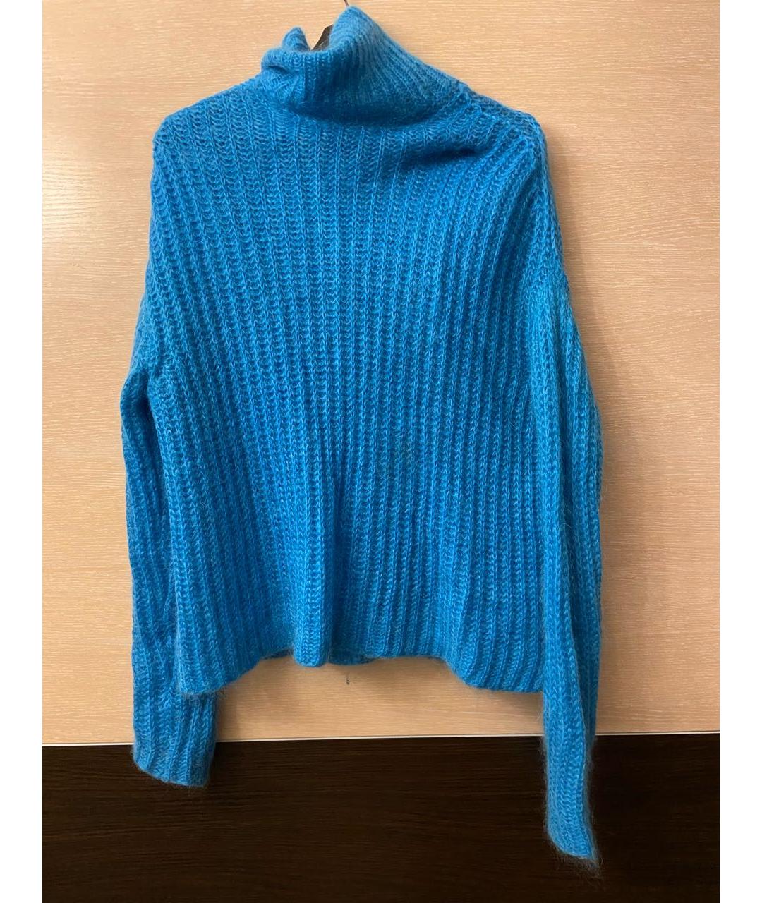 MARNI Голубой шерстяной джемпер / свитер, фото 4