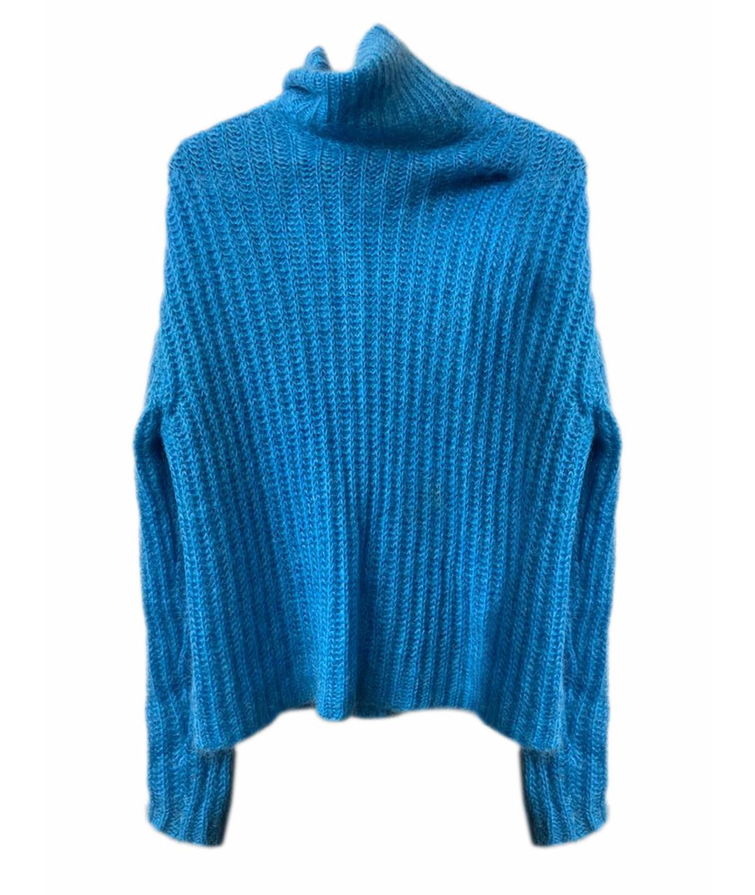 MARNI Голубой шерстяной джемпер / свитер, фото 1
