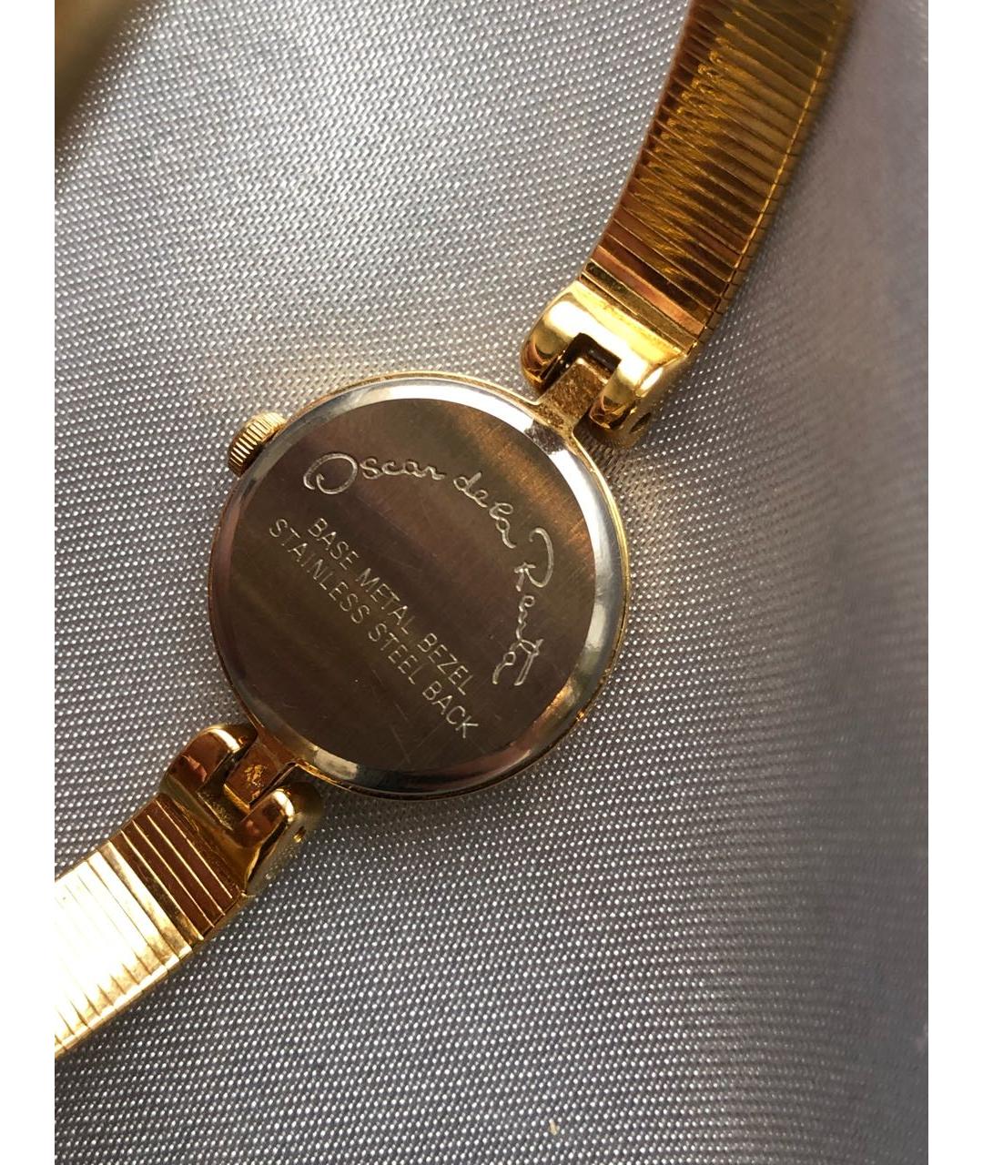 OSCAR DE LA RENTA Золотые металлические часы, фото 4