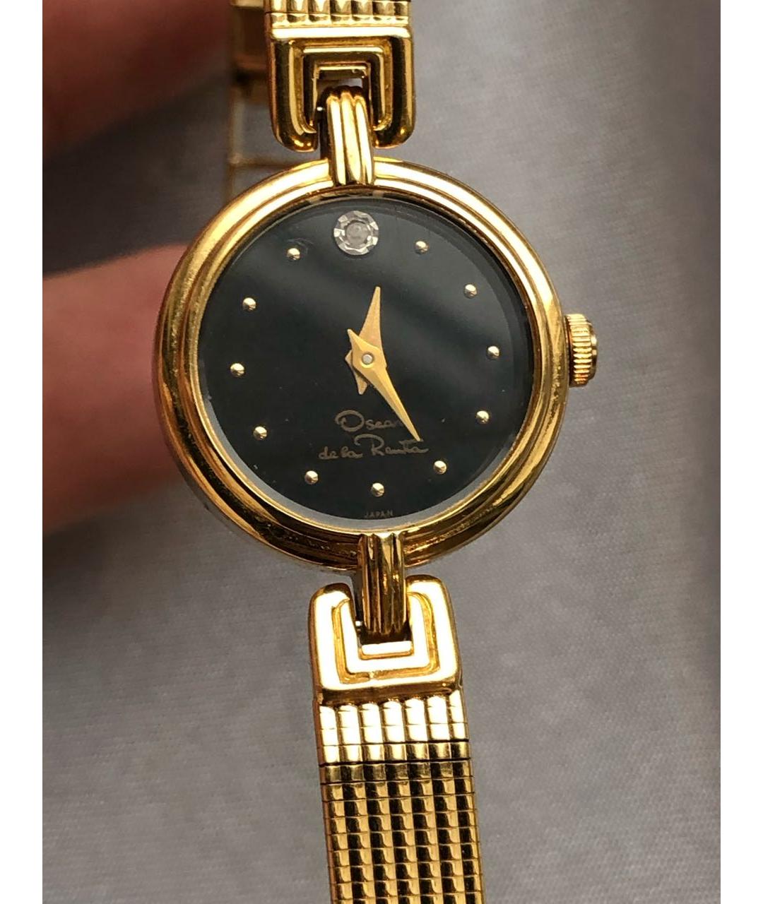 OSCAR DE LA RENTA Золотые металлические часы, фото 3