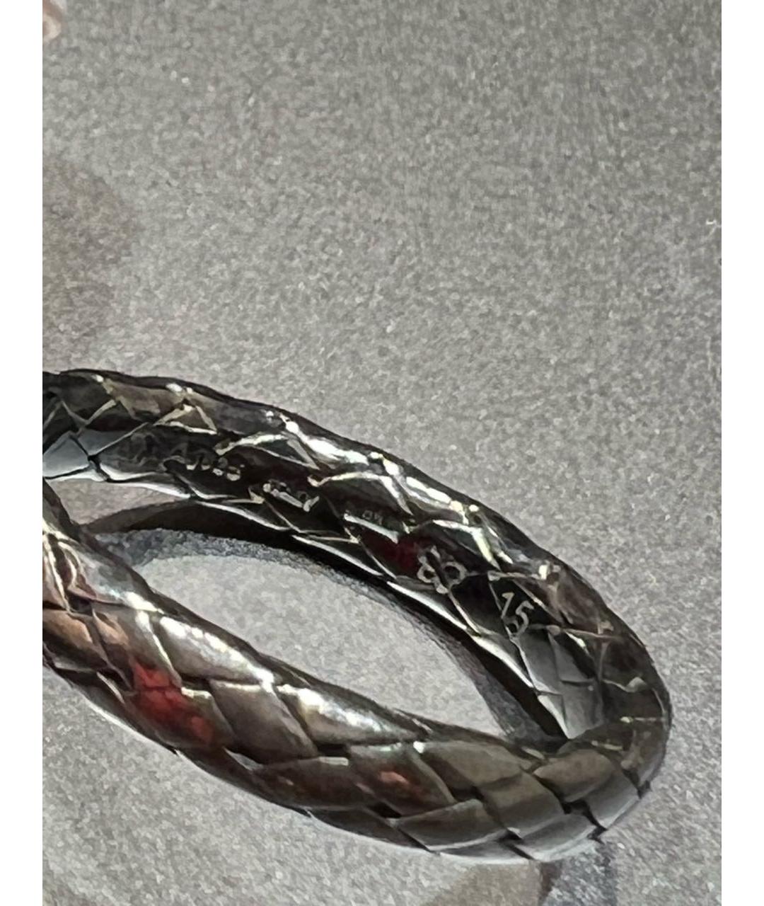 BOTTEGA VENETA Серебряное серебряное кольцо, фото 7