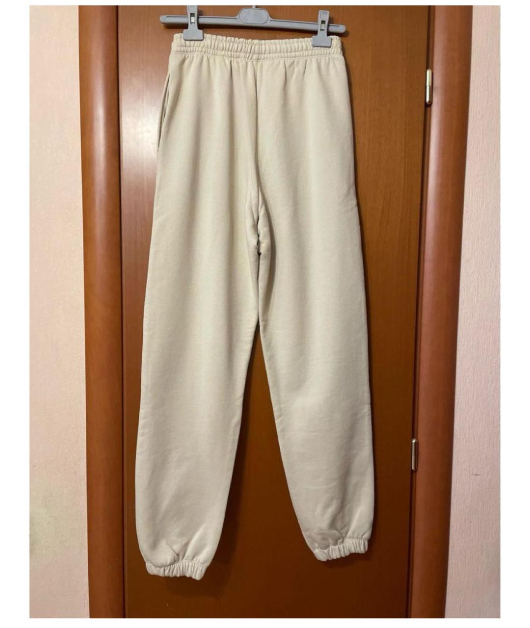 ROTATE Бежевые хлопковые спортивные брюки и шорты, фото 4
