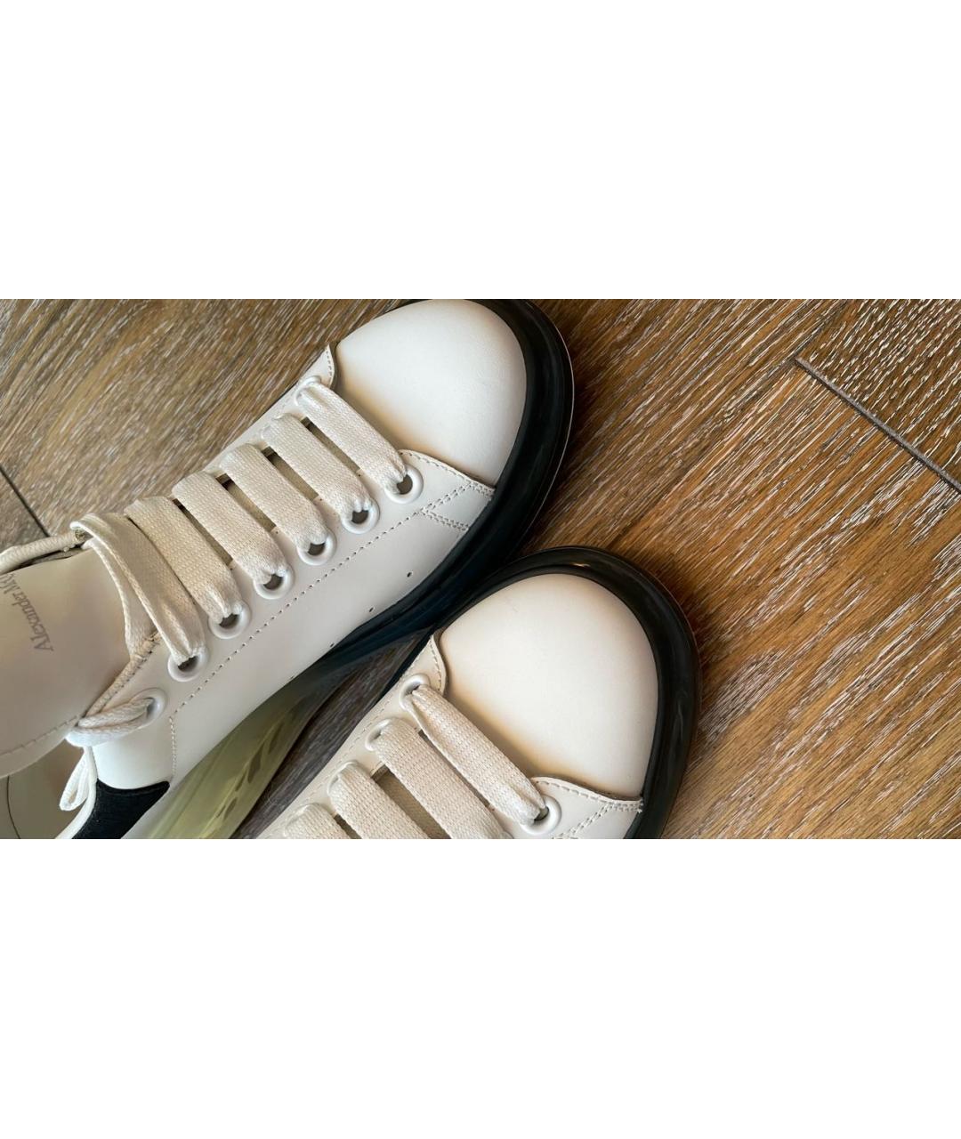 ALEXANDER MCQUEEN Белые кожаные кроссовки, фото 7