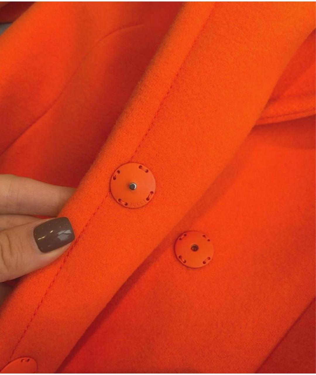 EMILIO PUCCI Оранжевое кашемировое пальто, фото 6