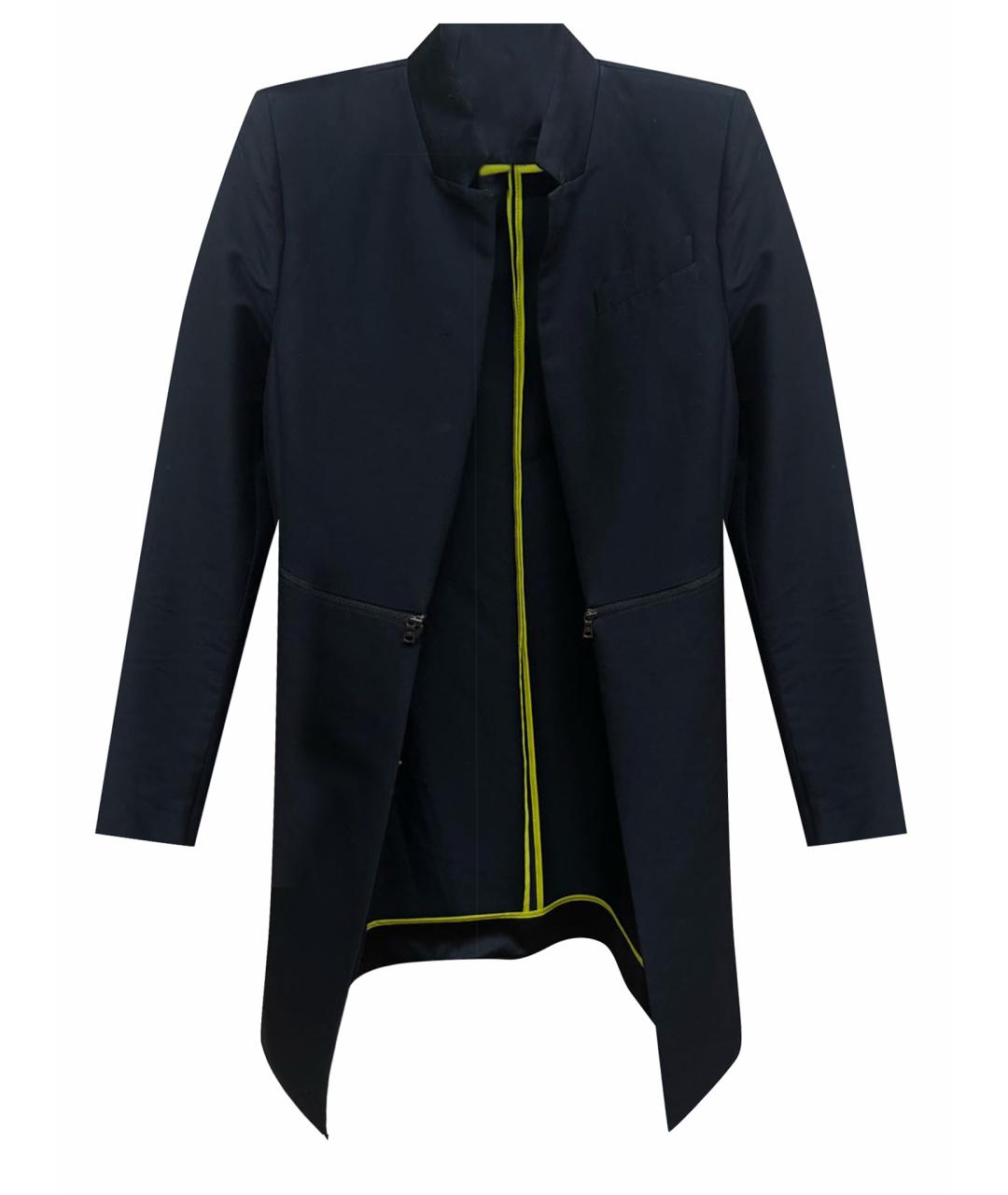 BCBG MAXAZRIA Черный хлопковый жакет/пиджак, фото 1