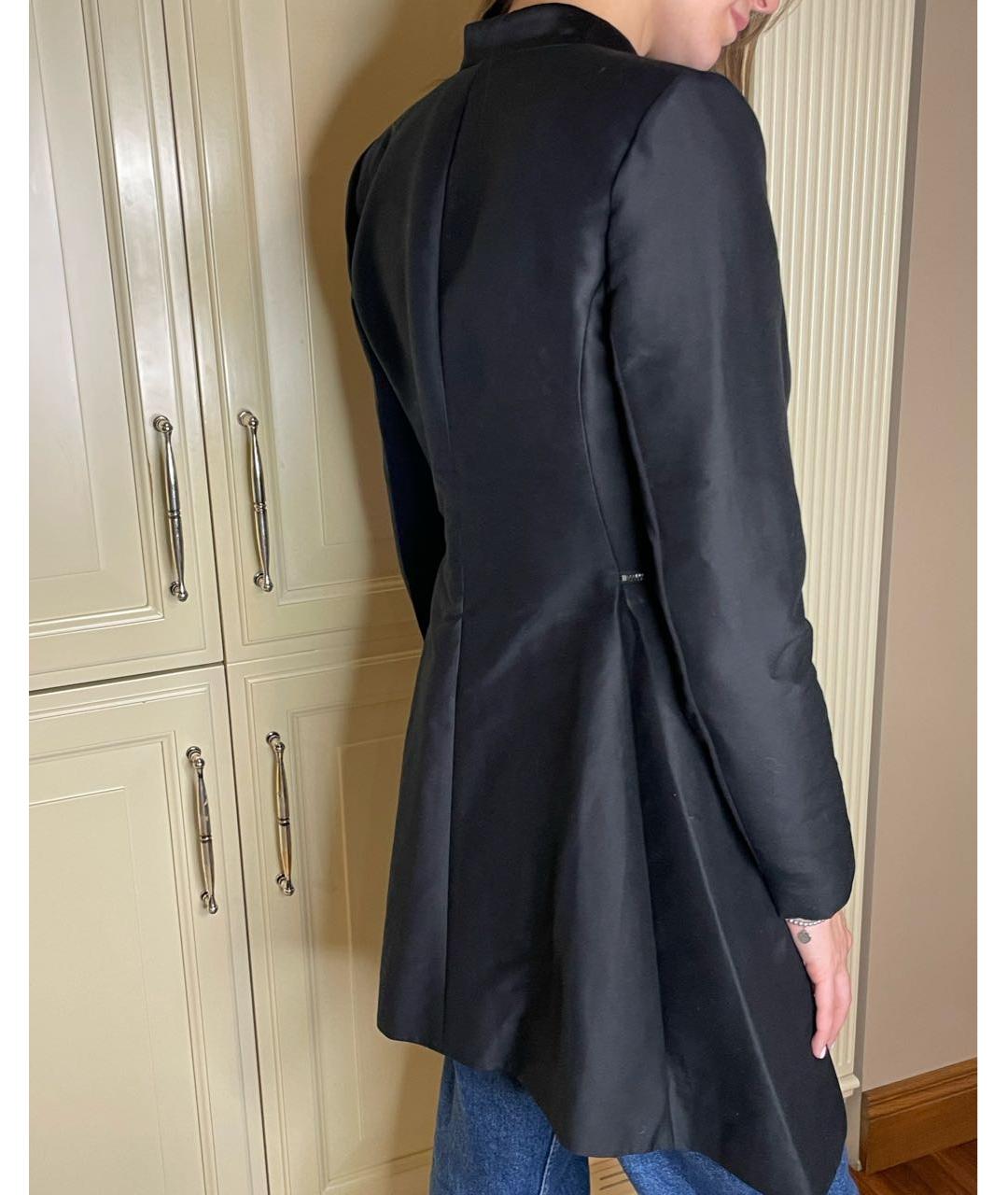 BCBG MAXAZRIA Черный хлопковый жакет/пиджак, фото 7