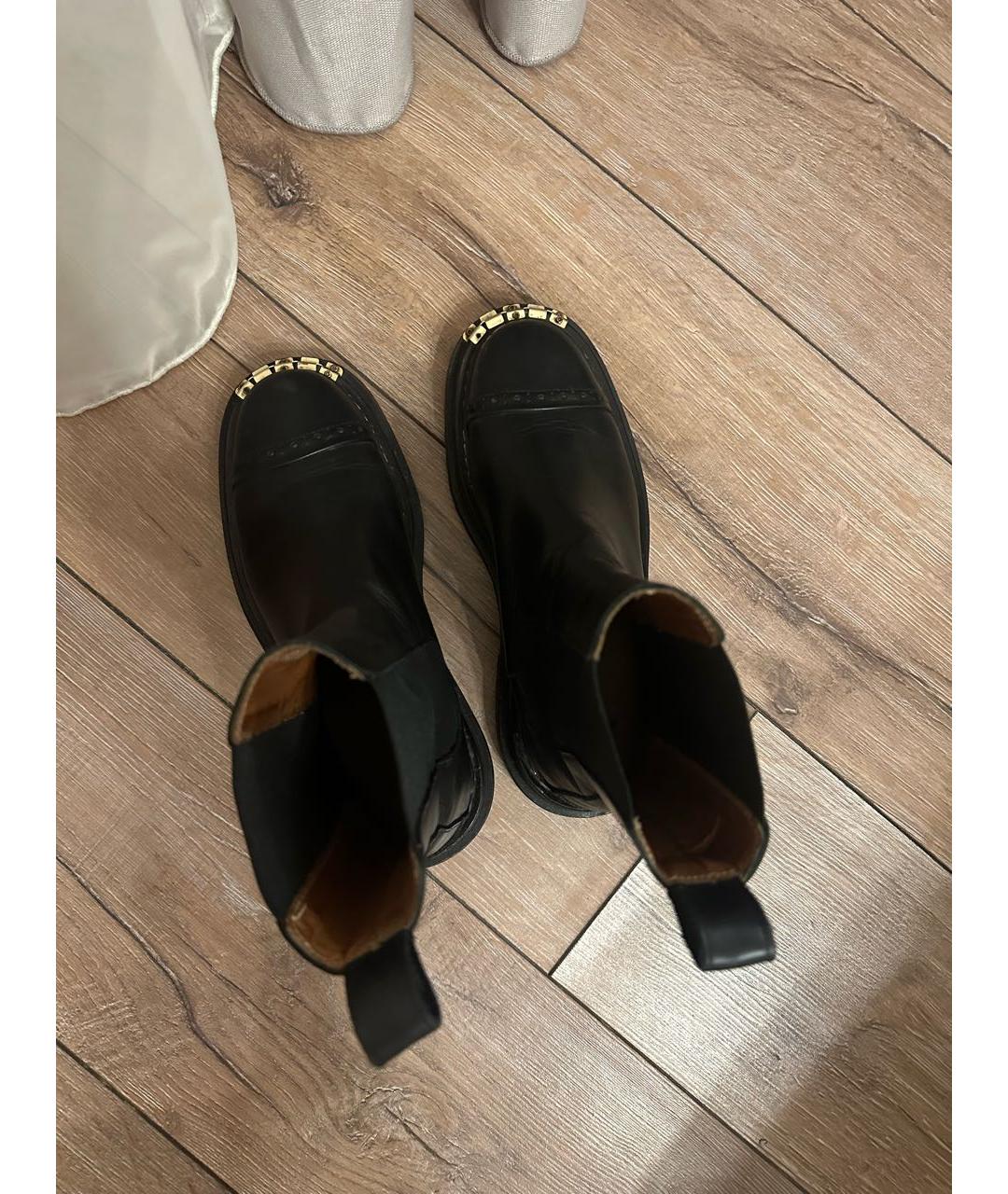 SANDRO Черные кожаные ботинки, фото 3
