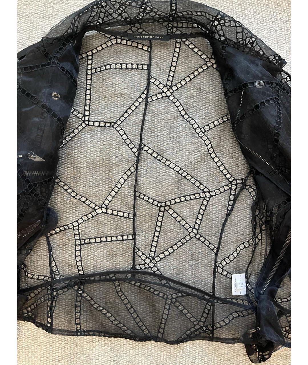 CHRISTOPHER KANE Черная полиэстеровая куртка, фото 3