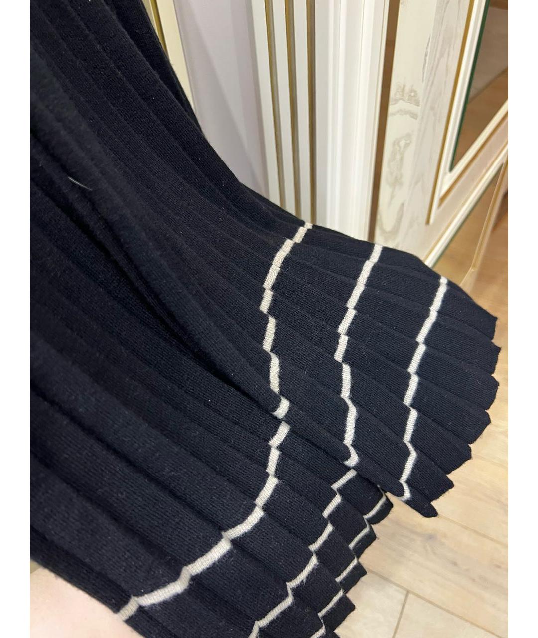 CHANEL PRE-OWNED Черное шерстяное повседневное платье, фото 5