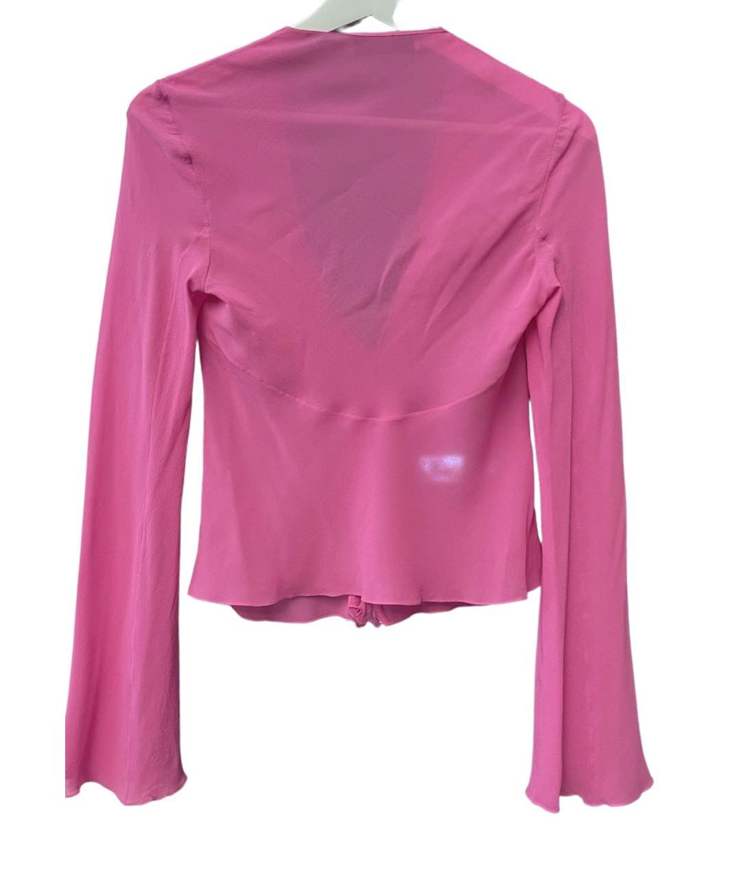 CHRISTIAN DIOR PRE-OWNED Розовая шифоновая блузы, фото 3