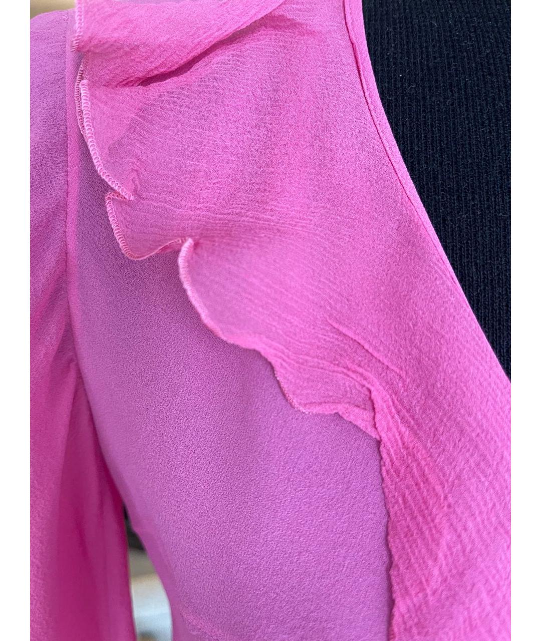 CHRISTIAN DIOR PRE-OWNED Розовая шифоновая блузы, фото 5
