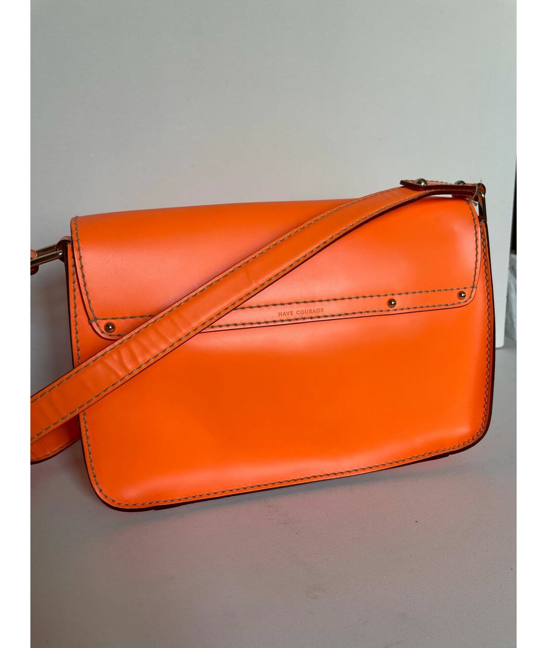 KATE SPADE Оранжевая кожаная сумка тоут, фото 2