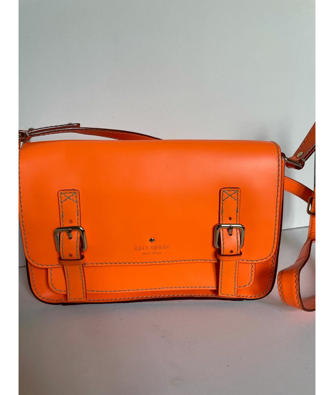 KATE SPADE Оранжевая кожаная сумка тоут, фото 3