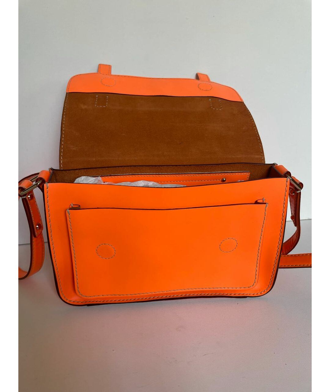 KATE SPADE Оранжевая кожаная сумка тоут, фото 4