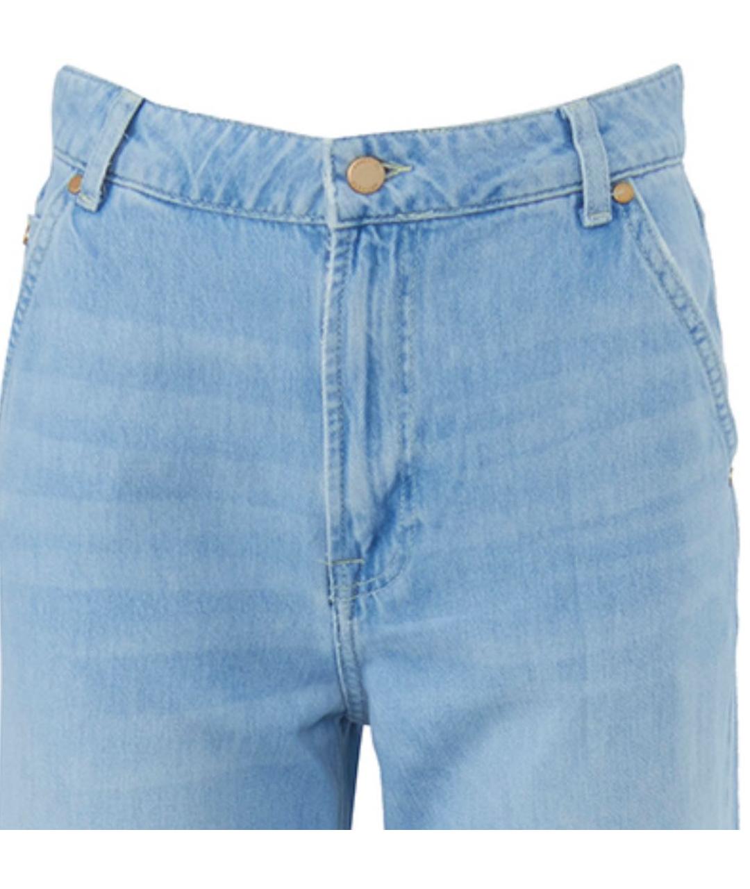 ESSENTIEL ANTWERP Голубые хлопковые джинсы клеш, фото 3