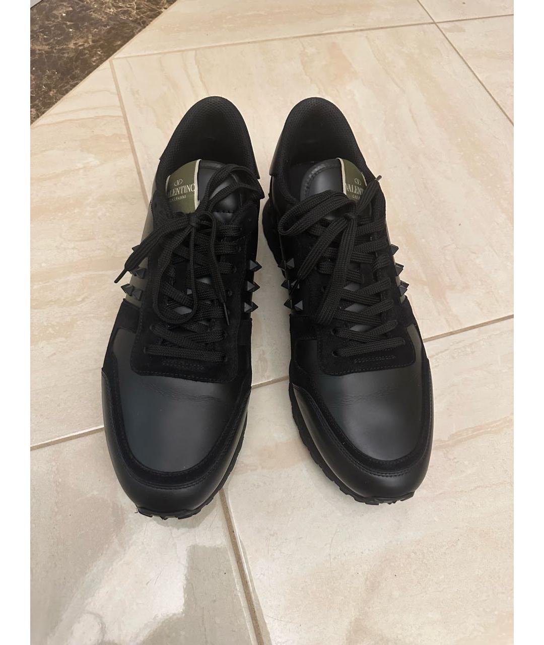 VALENTINO Черные низкие кроссовки / кеды, фото 3